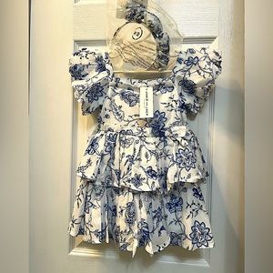 Janie and Jack baby girl dress 18-24 months NWT and matching headband NWT
